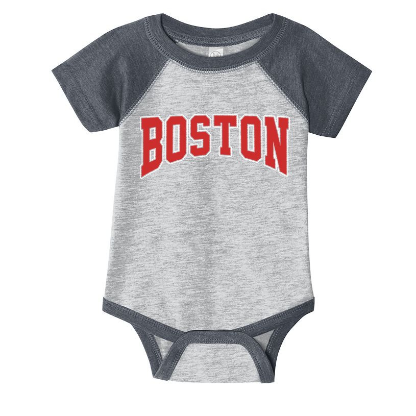 Boston Massachusetts Classic Curve Infant Baby Jersey Bodysuit