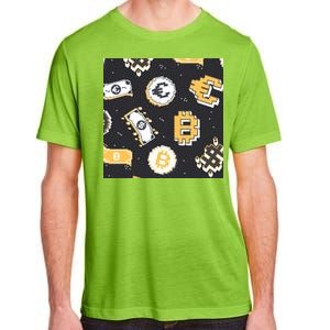 Bitcoin Money Currency Pixel Adult ChromaSoft Performance T-Shirt