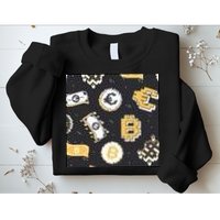 Bitcoin Money Currency Pixel Sweatshirt