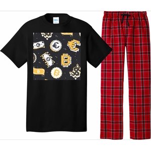 Bitcoin Money Currency Pixel Pajama Set