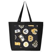Bitcoin Money Currency Pixel 25L Jumbo Tote