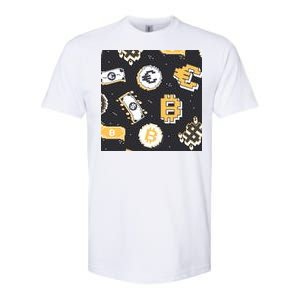 Bitcoin Money Currency Pixel Softstyle CVC T-Shirt