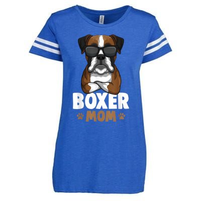 Boxer Mom Dog Women Enza Ladies Jersey Football T-Shirt