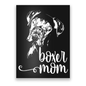 BOXER MOM DOG FACE SHIRT DOG LOVERS BOXER MOM GIFT Poster