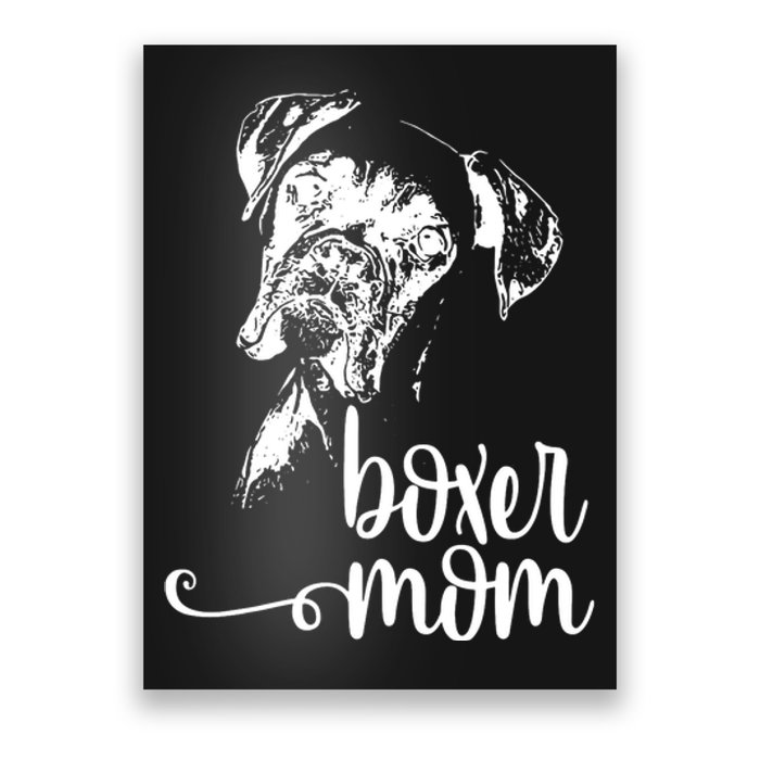 BOXER MOM DOG FACE SHIRT DOG LOVERS BOXER MOM GIFT Poster