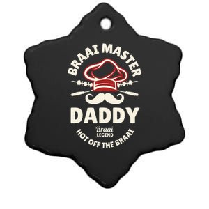 Braai Master Daddy Braai Legend South African Dad Ceramic Star Ornament