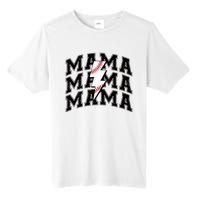 baseball Mama Distressed Lightning Bolt Mom Tall Fusion ChromaSoft Performance T-Shirt