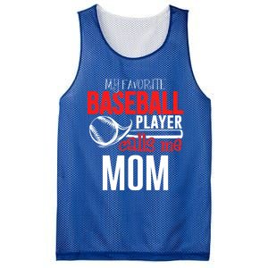 Baseball Mom Design My Favorite Player Calls Me Gift Mesh Reversible Basketball Jersey Tank