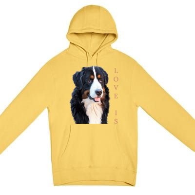 Bernese Mountain Dog Gift Dog Mom Love Gift Premium Pullover Hoodie