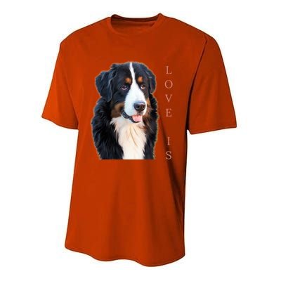 Bernese Mountain Dog Gift Dog Mom Love Gift Performance Sprint T-Shirt