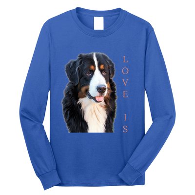 Bernese Mountain Dog Gift Dog Mom Love Gift Long Sleeve Shirt