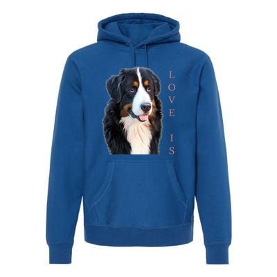 Bernese Mountain Dog Gift Dog Mom Love Gift Premium Hoodie