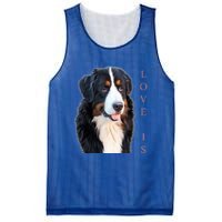 Bernese Mountain Dog Gift Dog Mom Love Gift Mesh Reversible Basketball Jersey Tank