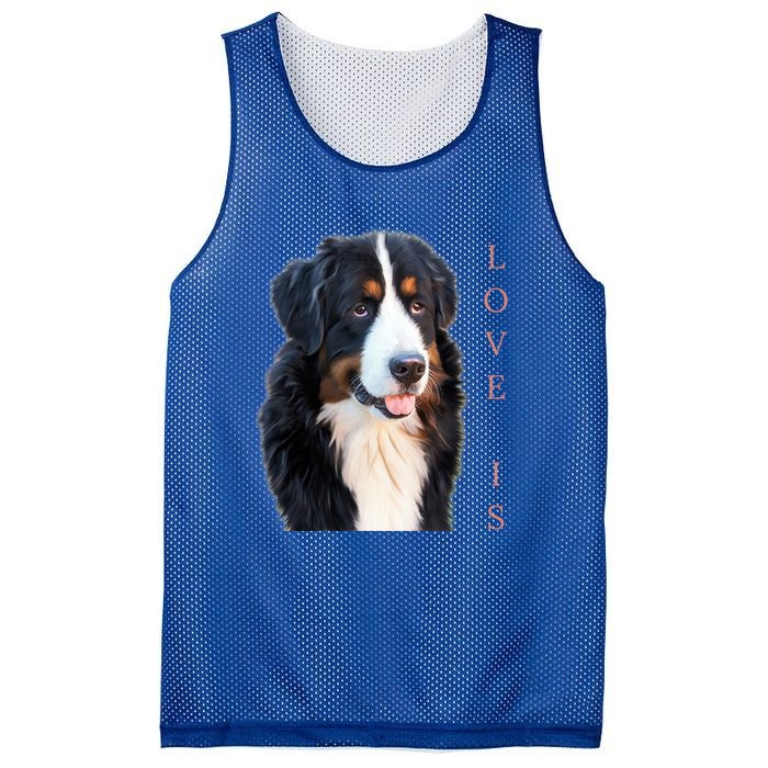 Bernese Mountain Dog Gift Dog Mom Love Gift Mesh Reversible Basketball Jersey Tank