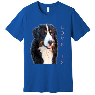 Bernese Mountain Dog Gift Dog Mom Love Gift Premium T-Shirt