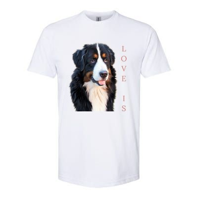 Bernese Mountain Dog Gift Dog Mom Love Gift Softstyle CVC T-Shirt