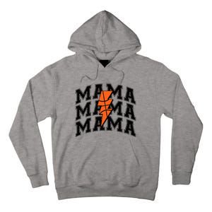 Basketball Mama Distressed Lightning Bolt Mom Tall Hoodie