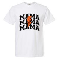 Basketball Mama Distressed Lightning Bolt Mom Garment-Dyed Heavyweight T-Shirt