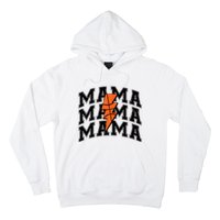 Basketball Mama Distressed Lightning Bolt Mom Hoodie