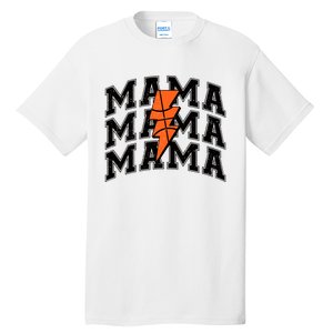 Basketball Mama Distressed Lightning Bolt Mom Tall T-Shirt