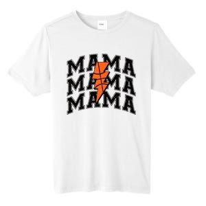 Basketball Mama Distressed Lightning Bolt Mom Tall Fusion ChromaSoft Performance T-Shirt