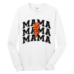 Basketball Mama Distressed Lightning Bolt Mom Tall Long Sleeve T-Shirt