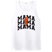 Basketball Mama Distressed Lightning Bolt Mom PosiCharge Competitor Tank