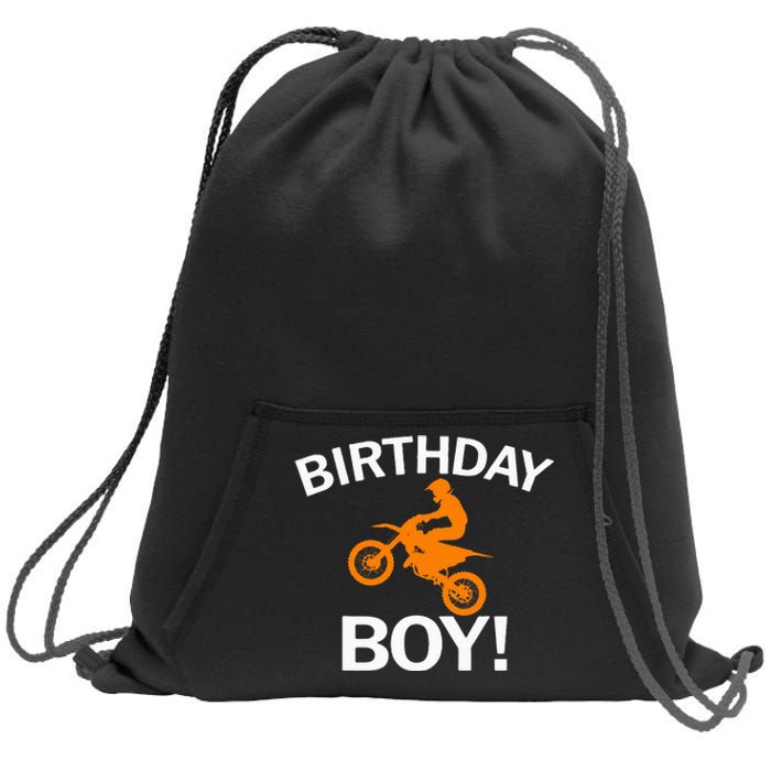 Birthday MX Dirt Bike Motocross Sweatshirt Cinch Pack Bag