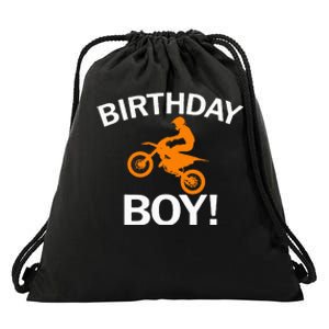 Birthday MX Dirt Bike Motocross Drawstring Bag