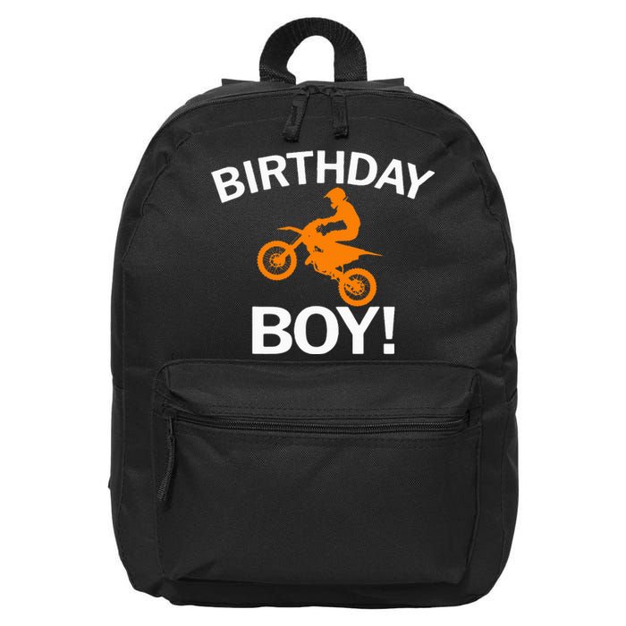 Birthday MX Dirt Bike Motocross 16 in Basic Backpack