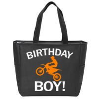 Birthday MX Dirt Bike Motocross Zip Tote Bag