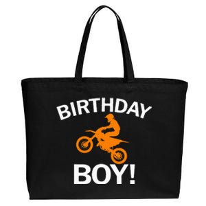 Birthday MX Dirt Bike Motocross Cotton Canvas Jumbo Tote