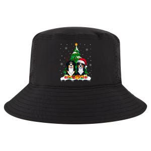 Bernese Mountain Dog Christmas Tree Lights Santa Reindeer Pj Cool Comfort Performance Bucket Hat