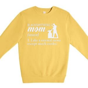 Blacksmith Mom Definition Premium Crewneck Sweatshirt