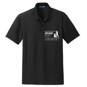 Blacksmith Mom Definition Dry Zone Grid Polo