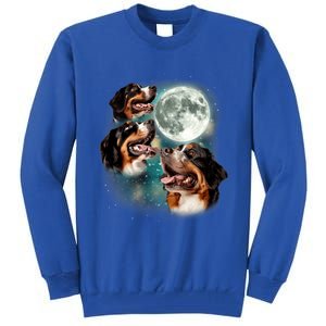 Bernese Mountain Dog Moon 3 Howling Canines Parody Dog Tall Sweatshirt