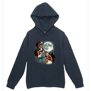 Bernese Mountain Dog Moon 3 Howling Canines Parody Dog Urban Pullover Hoodie