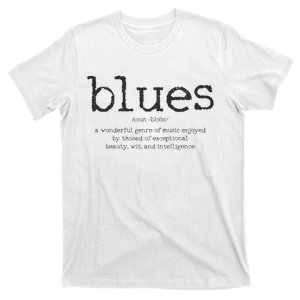 Blues Music Definition Musician Guitar Player Funny Gift T-Shirt