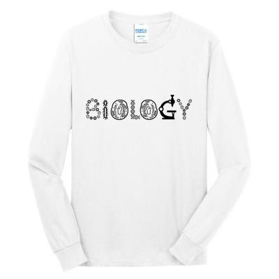 Biology Microscope Dna Teacher Paramecium Gift Idea Tall Long Sleeve T-Shirt