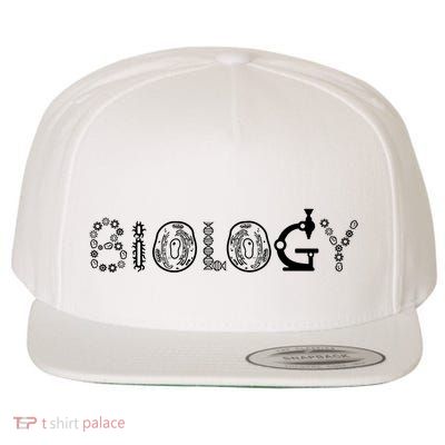 Biology Microscope Dna Teacher Paramecium Gift Idea Wool Snapback Cap