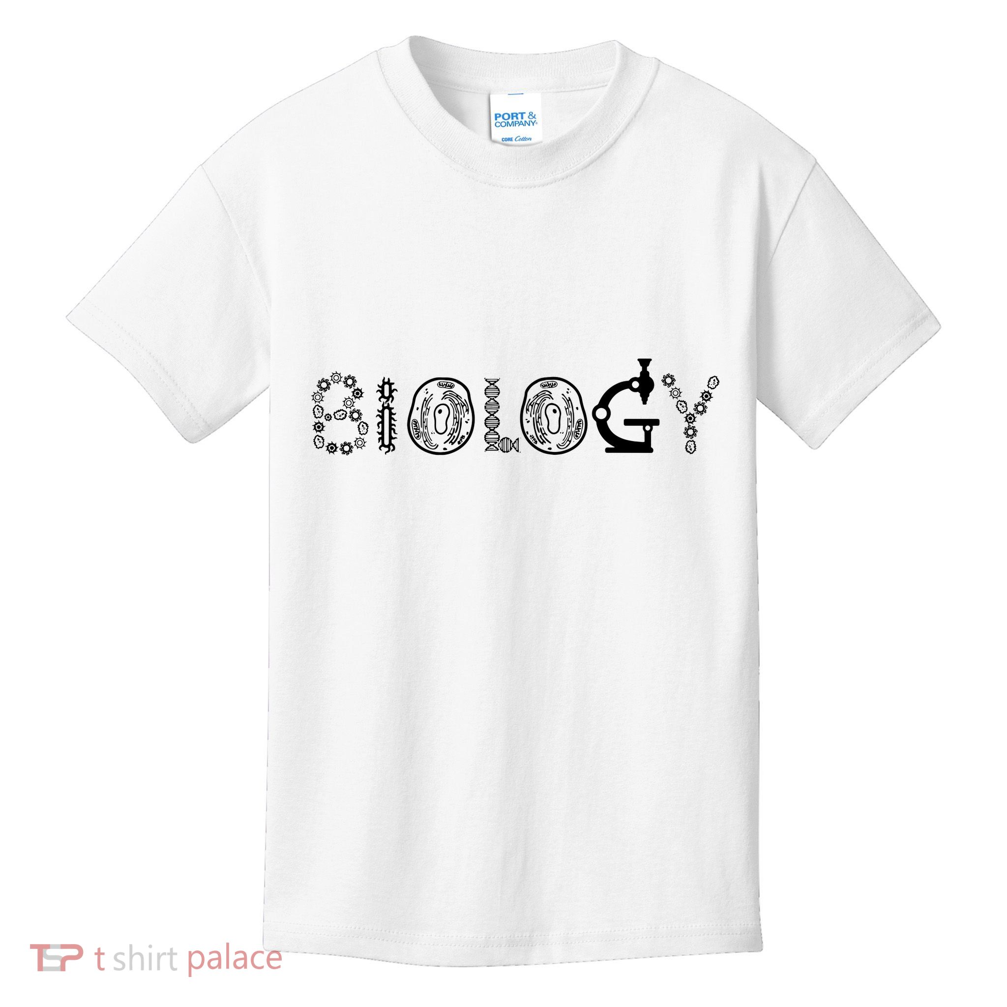 Biology Microscope Dna Teacher Paramecium Gift Idea Kids T-Shirt