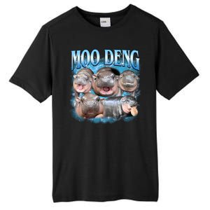 Blue Moo Deng Meme Hippo Funny Tall Fusion ChromaSoft Performance T-Shirt