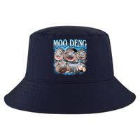 Blue Moo Deng Meme Hippo Funny Cool Comfort Performance Bucket Hat