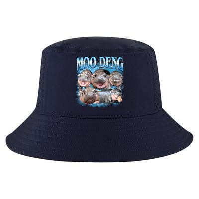 Blue Moo Deng Meme Hippo Funny Cool Comfort Performance Bucket Hat