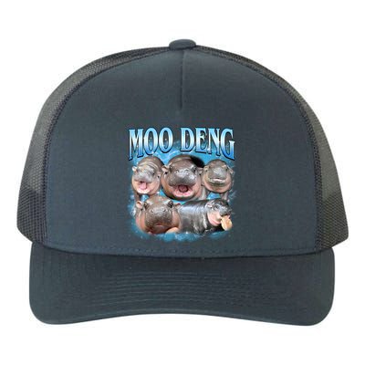 Blue Moo Deng Meme Hippo Funny Yupoong Adult 5-Panel Trucker Hat