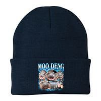 Blue Moo Deng Meme Hippo Funny Beanie