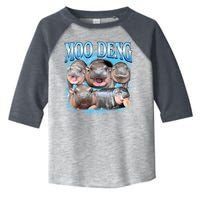 Blue Moo Deng Meme Hippo Funny Toddler Fine Jersey T-Shirt