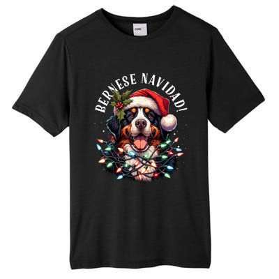 Bernese Mountain Dog Christmas Funny Bernese Navidad Berner Tall Fusion ChromaSoft Performance T-Shirt