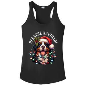 Bernese Mountain Dog Christmas Funny Bernese Navidad Berner Ladies PosiCharge Competitor Racerback Tank