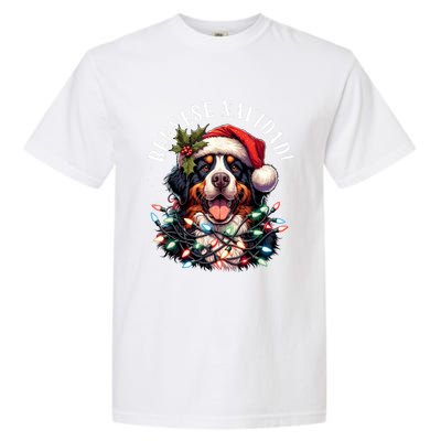 Bernese Mountain Dog Christmas Funny Bernese Navidad Berner Garment-Dyed Heavyweight T-Shirt